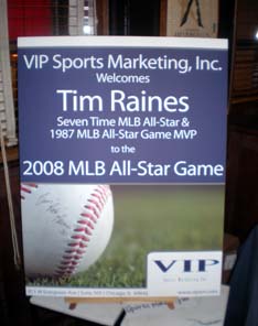 2008 VIP Welcomes Celebrity Guest Tim Raines 